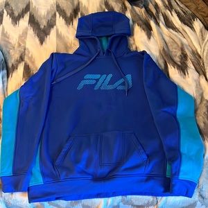 FILA hoodie dark blue/ light blue